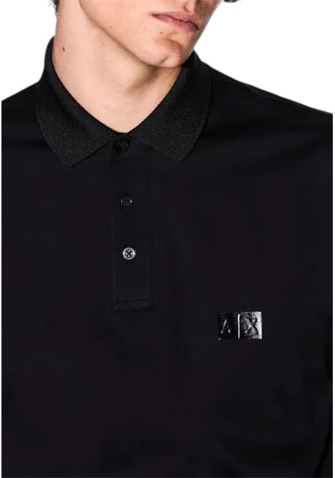Mercerised cotton regular fit polo shirt  ARMANI EXCHANGE | polo shirts | XM000484 AF10364UC001